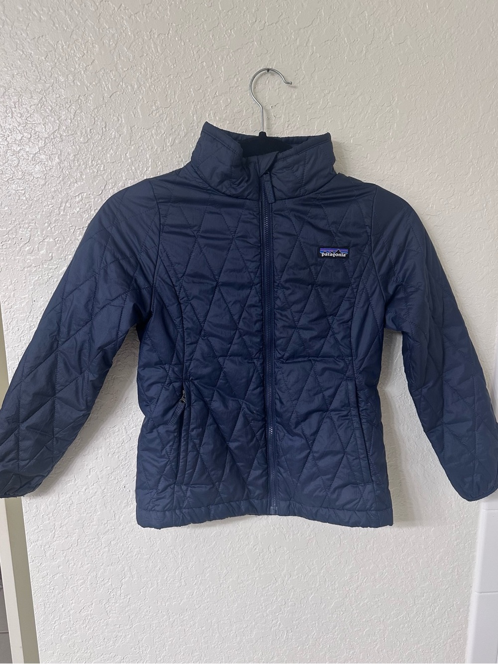 Patagonia Kids Nano Puff Brick Quilt Jacket Navy Size Small 7-8
